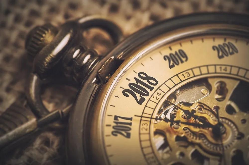 Samolepiaca fototapeta vintage vreckové hodinky - 150x100