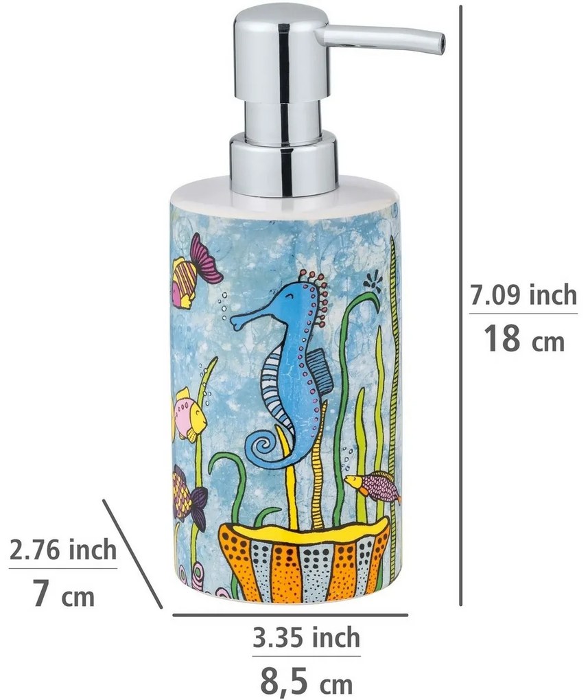 Wenko Keramický dávkovač mydla Rollin'Art Ocean Life 360 ml