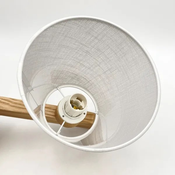 Brilagi - LED Prisadený luster ANTHONY 3xE14/40W/230V dub/biela