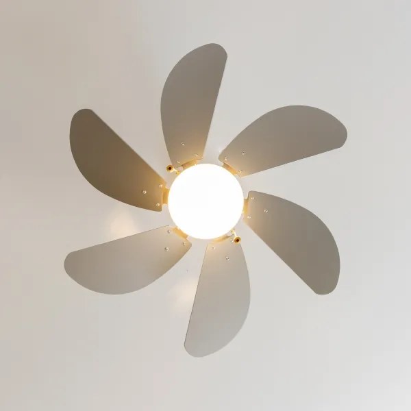 ZEVENTI - Stropný ventilátor FAMARA 1xE14/60W/230V šedá