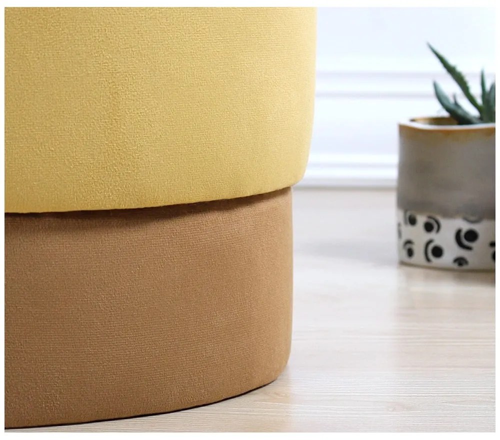 Žltý taburet Ropp – Artie