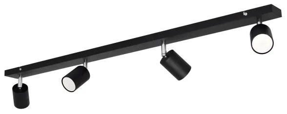 LED Bodové svietidlo TUNE 4xGU10/4,8W/230V čierna