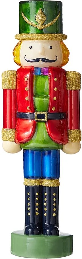 X-MAS LED Luskáčik sklenený 30 cm - červená