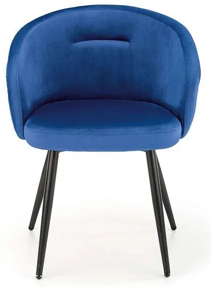 Stolička K430 Velvet/Kov Granát