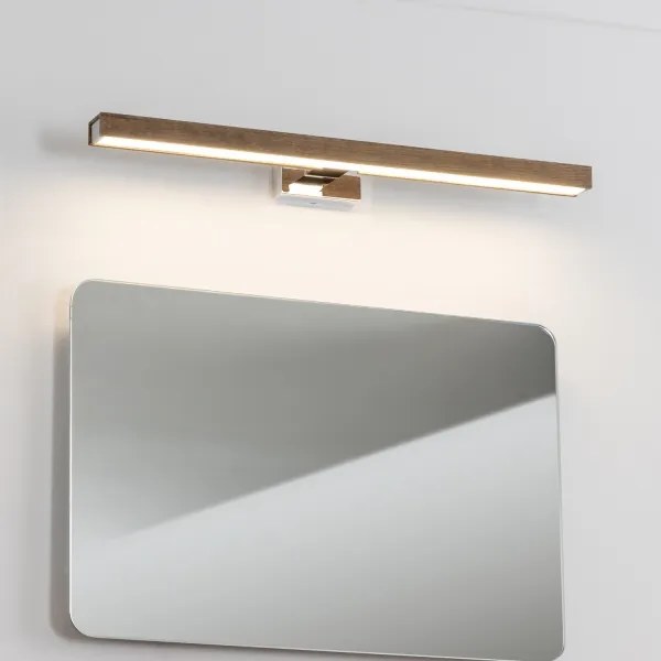 Brilagi-LED Kúpeľňové osvetlenie zrkadla WOODY MIRROR LED/12W/230V IP44 dub/chro