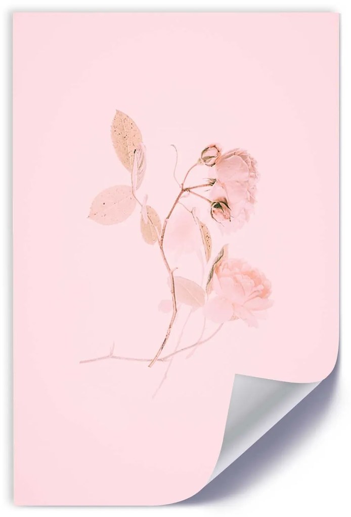 Gario Plagát Pastelová vetvička Farba rámu: Bez rámu, Rozmery: 30 x 45 cm