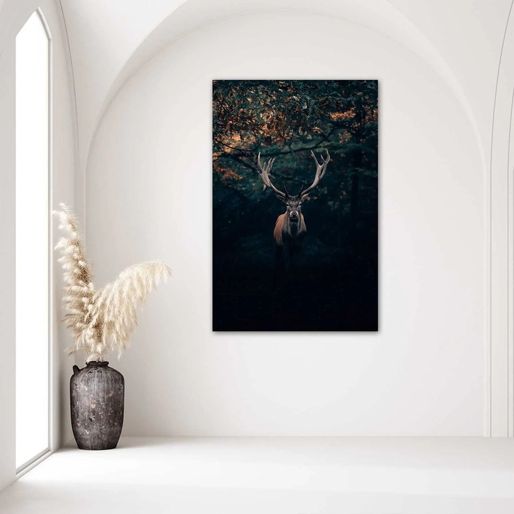Gario Plagát Jeleň v kríkoch Farba rámu: Bez rámu, Rozmery: 40 x 60 cm