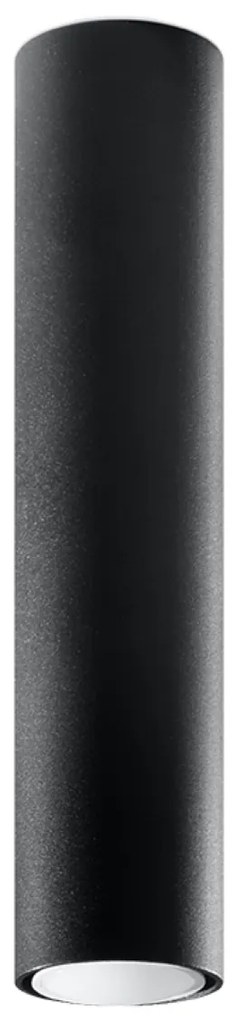 Stropné svietidlo Lagos, 1x čierne kovové tienidlo, (40 cm)