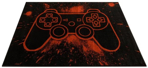 Koberec Lima G932A Gamepad čierny / svetločervený