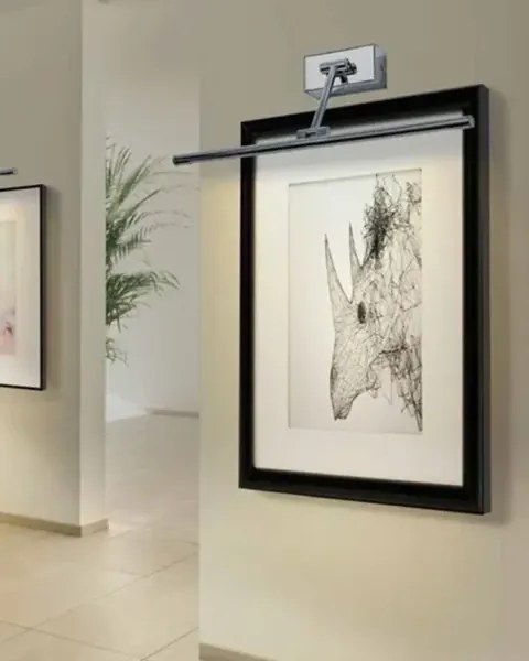 LED nástenné svietidlo Davinci 48 čierna matná