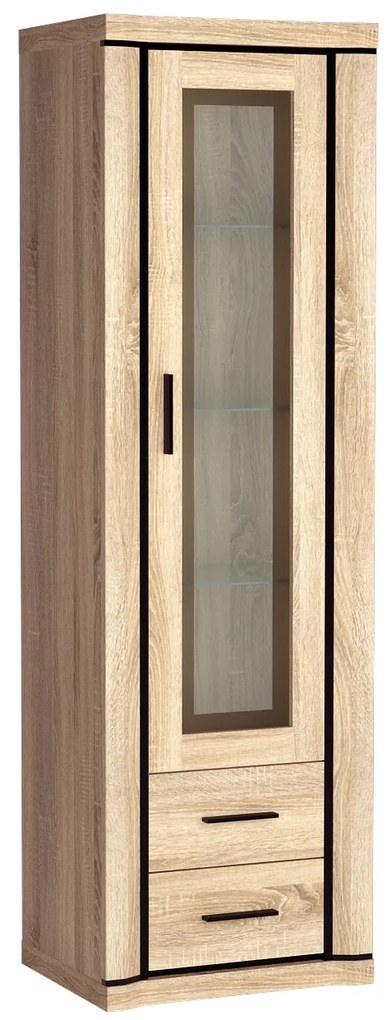 Vitrína Douglas 16 (dub sonoma). Akcia -20%. Vlastná spoľahlivá doprava až k Vám domov. 1055576