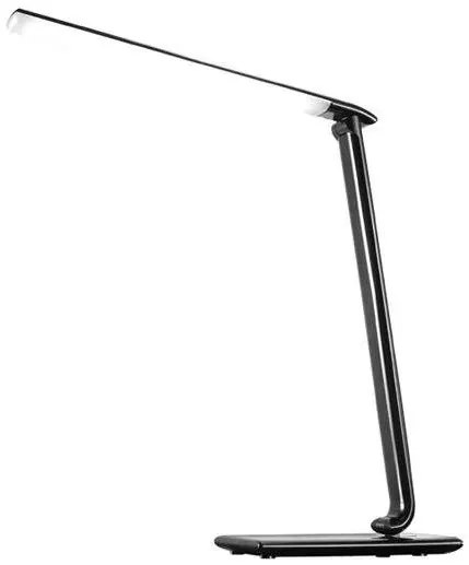 Solight LED stolná lampa stmievaťelná, 12W, voľba teploty svetla, USB, čierna