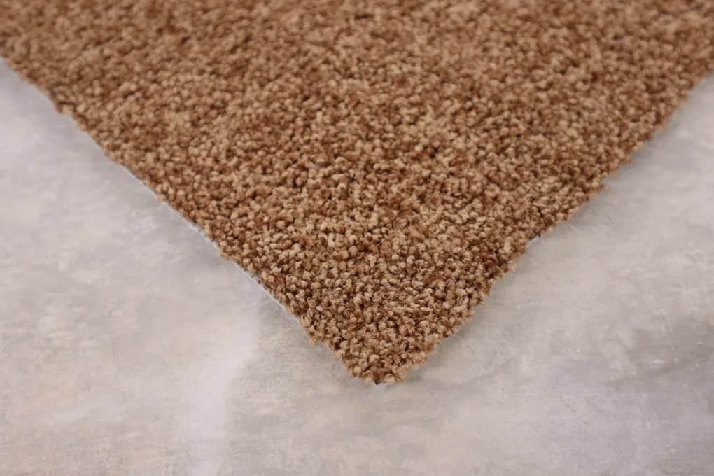 Vopi, Metrážny koberec Capri medený - neúčtujeme odrezky z role, na mieru, šíře 1,33m,1m,2m,3m,4m,na mieru, neúčtujeme odrezky, hnedá, ab (mriežka), chodba / predsieň