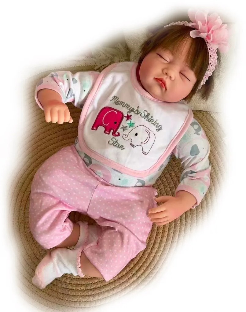 Reborn realistická bábika na hranie Laurinka 55 cm
