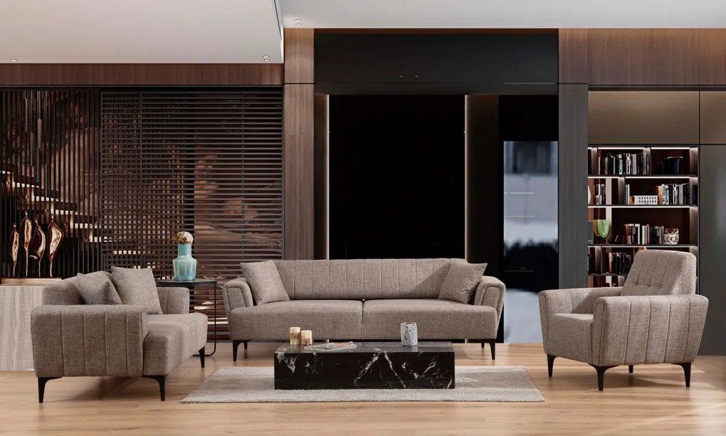 Křeslo Hamlet světle hnědé