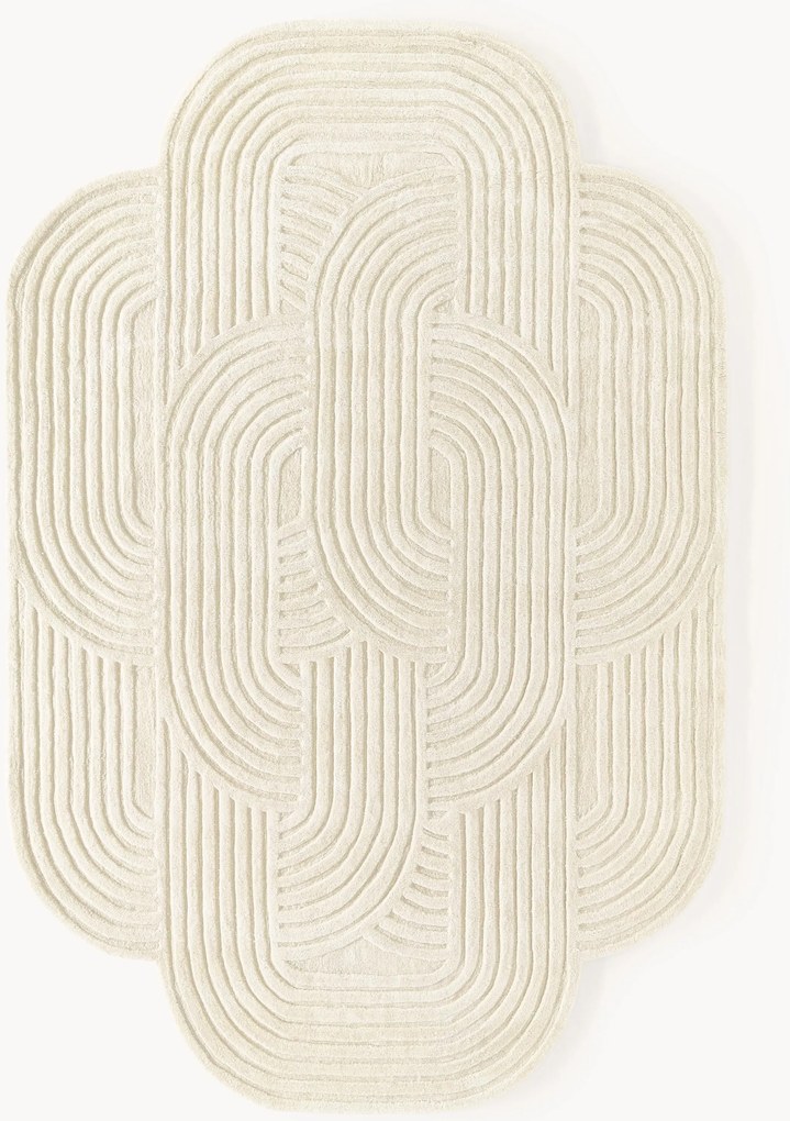 Vlnený koberec's reliéfnou štruktúrou Koli