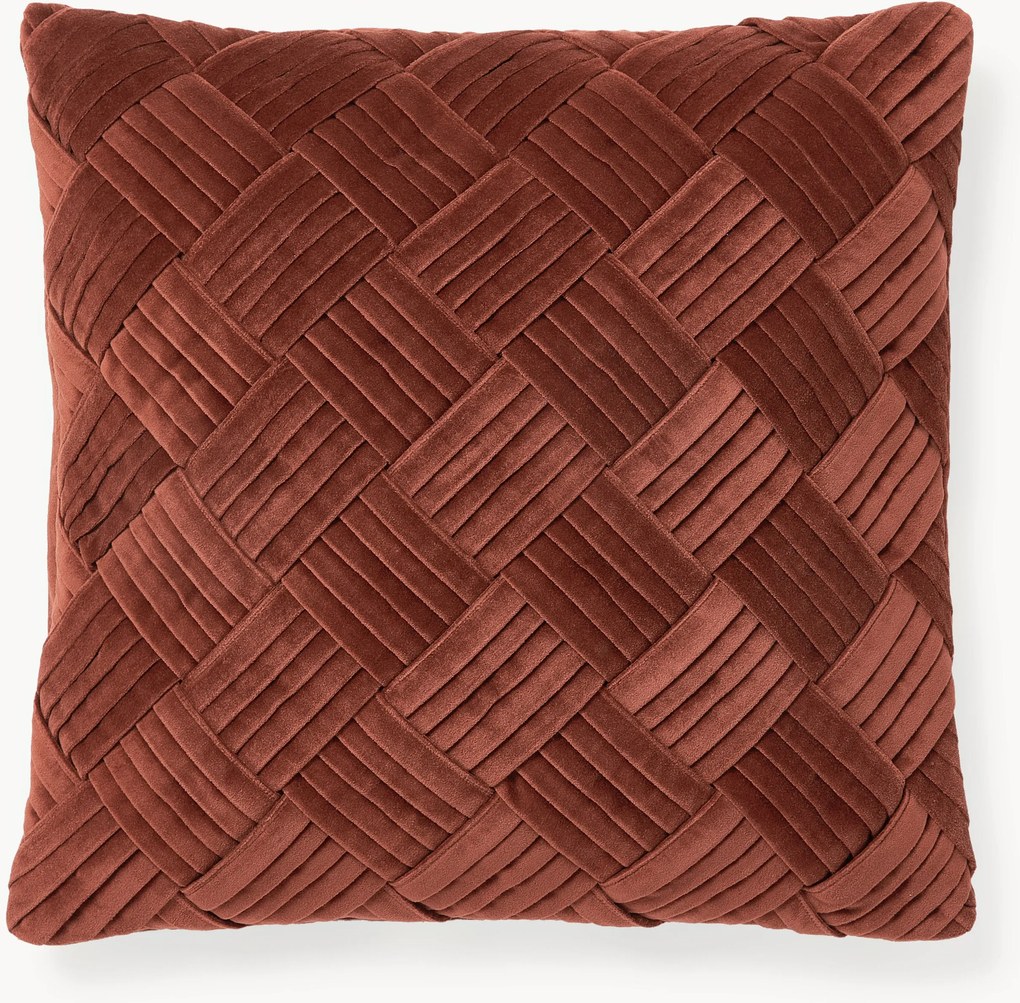 Zamatový poťah na vankúš so štruktúrovaným vzorom Sina