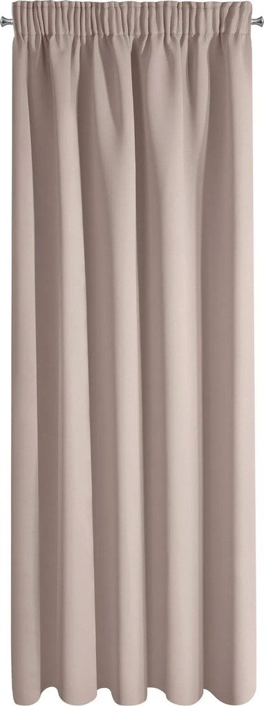 ZATEMŇOVACÍ ZÁVES NA PÁSKE ADLEY 135X270 CM PUDROVÁ