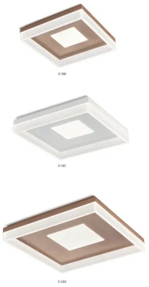 Redo 01-1998 - stmievateľné LED stropné svietidlo MAYA LED/42W/230V 42,5x42,5 cm zlaté