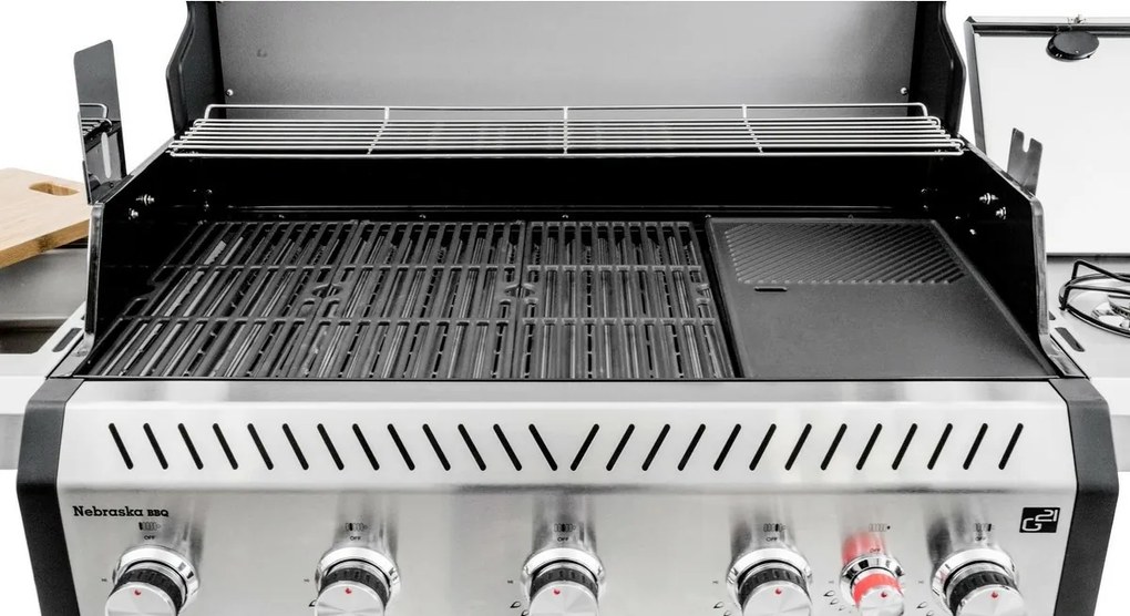 G21 Nebraska BBQ Premium line plynový gril, 6horákov + tlakový regulátor zdarma