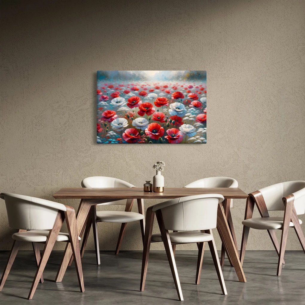 Obraz - Pole vlčích makov (90x60 cm)