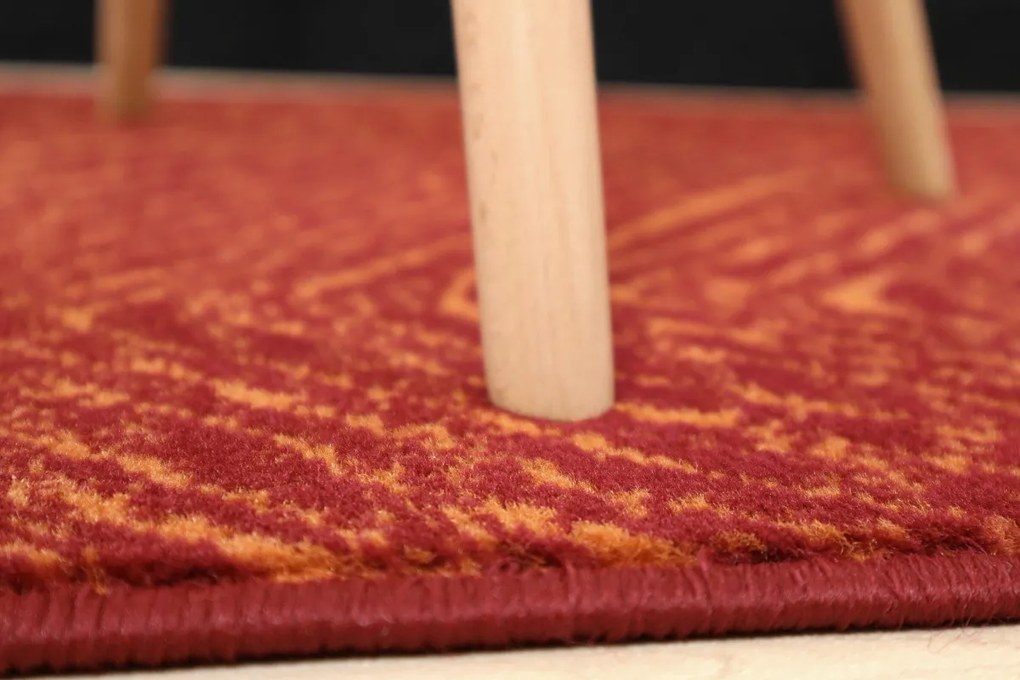 Kusový koberec Ethno terra, 80x150, oranžová, obývacia izba, Alfa Carpets