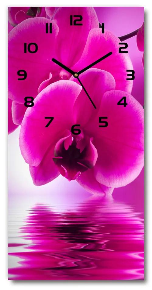 Nástenné hodiny tiché Ružová orchidea pl_zsp_30x60_c-f_58002130