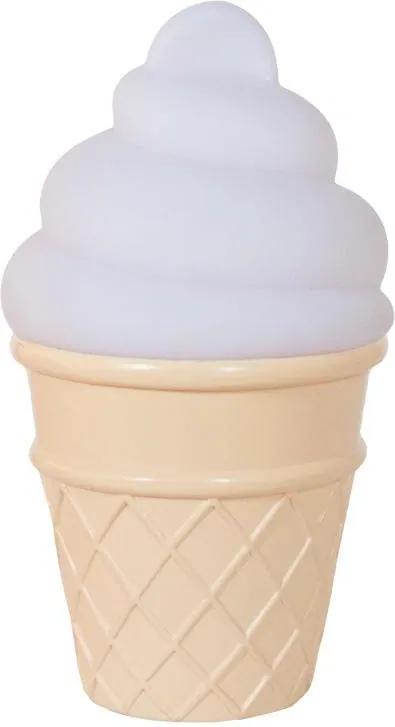 A Little Lovely Company Nočná LED lampička Mini Ice Cream White