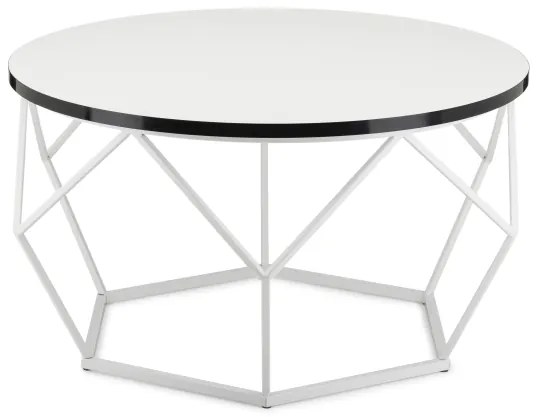 Konferenčný stolík DIAMOND 40x70 cm čierna/biela