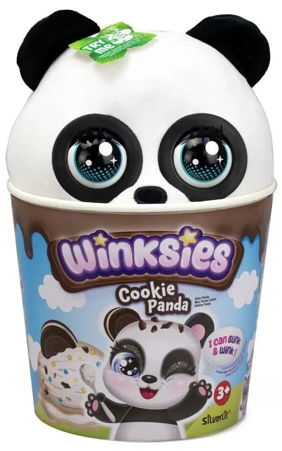 Winksies - Cookie Panda, čierna/biela