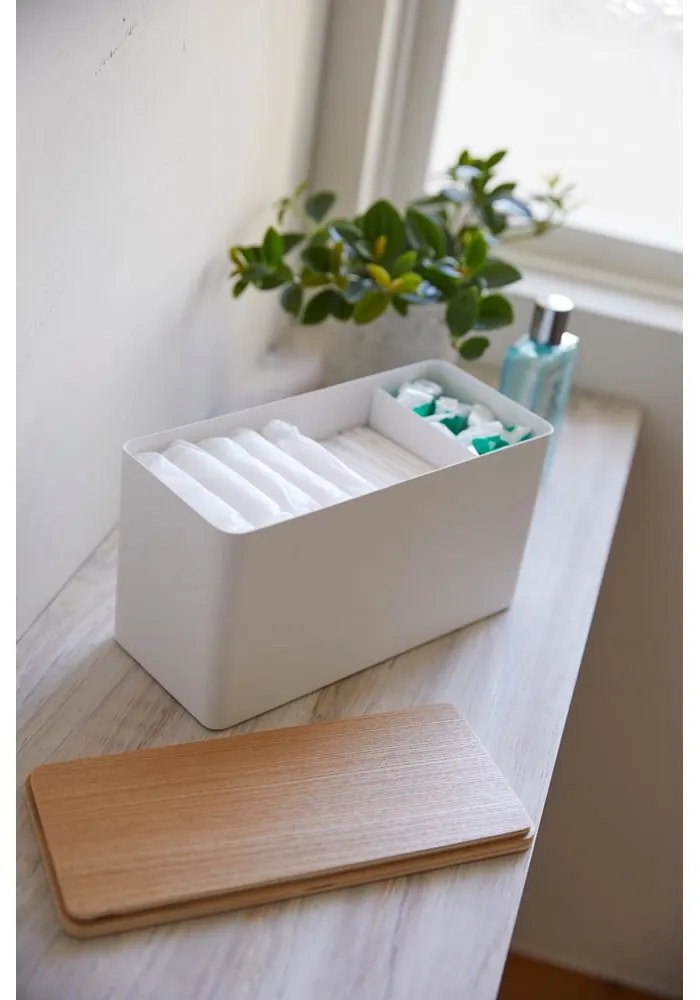 Biely organizér s vekom z preglejky Yamazaki Rin