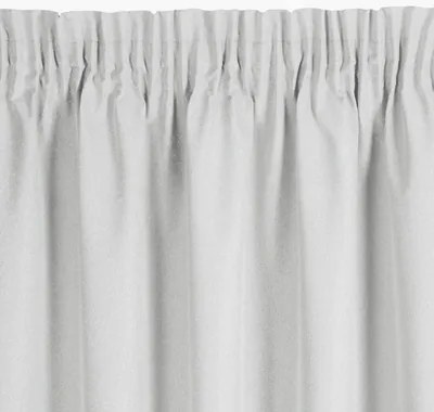 Záves na páske v striebornej farbe SUZAN 135x270 cm