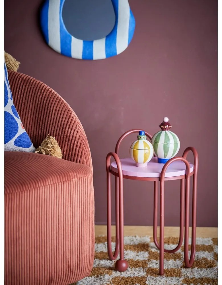 Kovový okrúhly odkladací stolík ø 30,5 cm Whimsica – Bloomingville