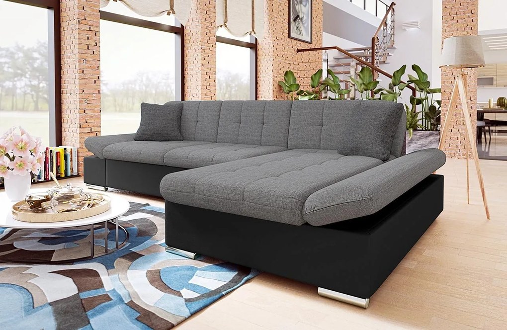 Rohová sedacia súprava Magnir, Dostupné poťahy: Lux 06 + Lux 06 + Lux 05, Strana: pravá
