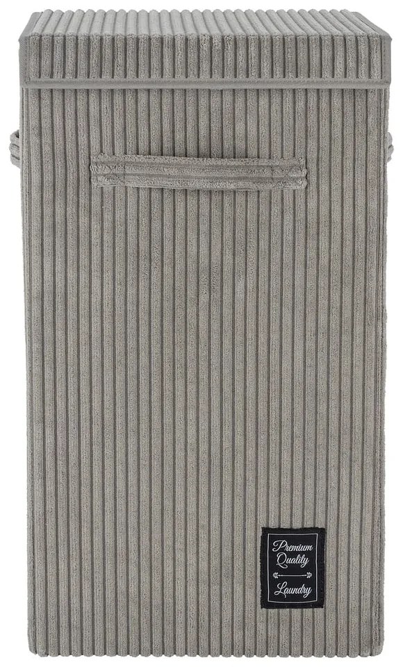 Sivý kôš na bielizeň Wenko Cora, objem 63 l