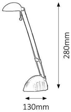 Rabalux RONALD LED stolná lampa 4335