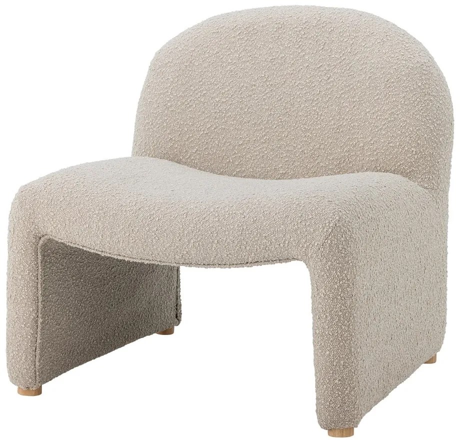 Krémové kreslo z textílie buklé Neel – Bloomingville