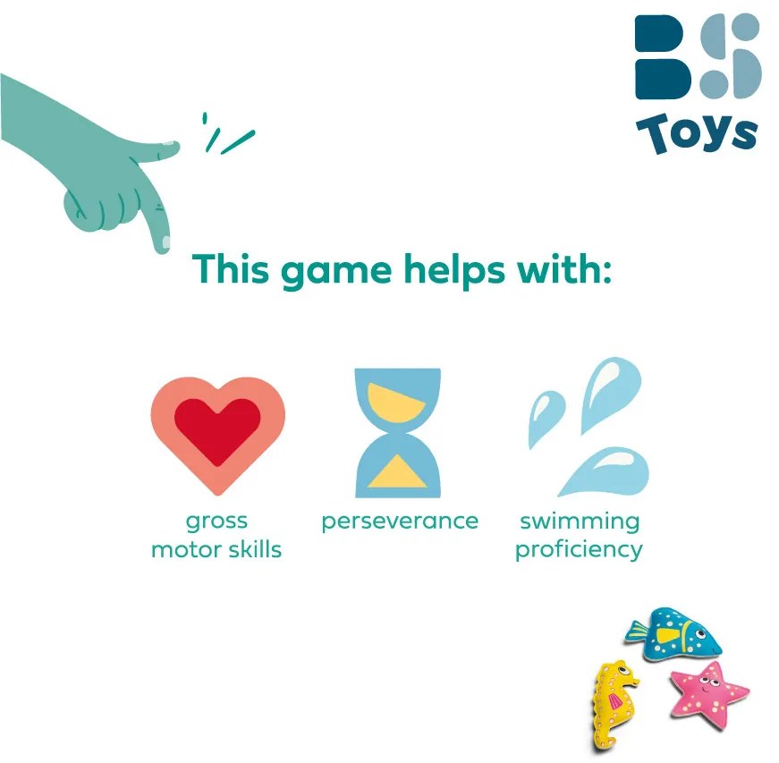 Morské zvieratá pre malých potápačov - hra do vody - 3 ks