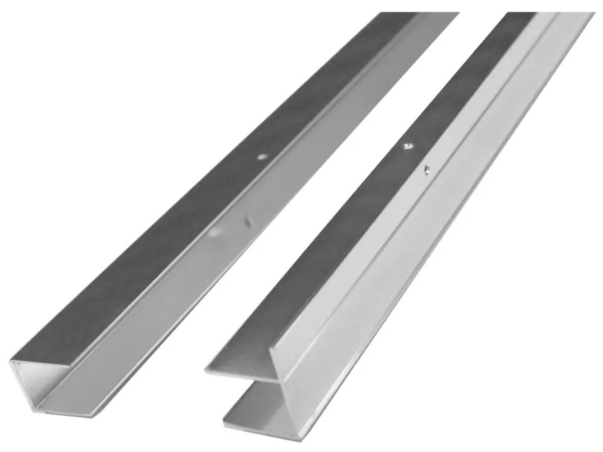 MSO Trade a.s. Mereo, Sada fixačných (stenových) profilů (2ks) pre CK806xxK, chróm ALU, 190 cm, MER-CKND250K2