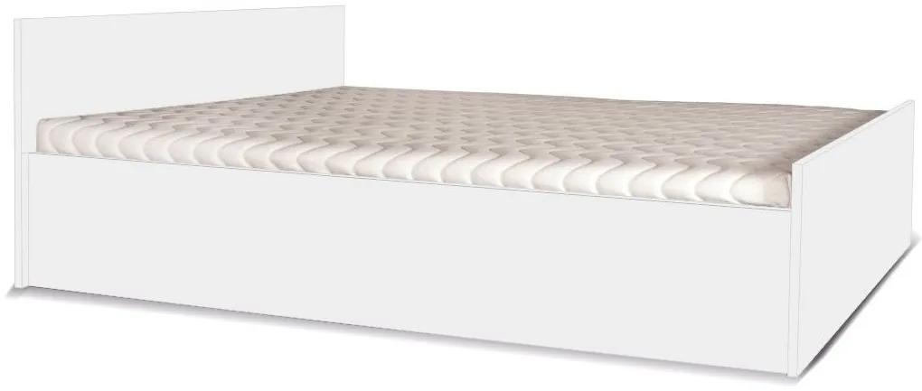 MAXIMUS manželská posteľ M17 Farba: Biely mat