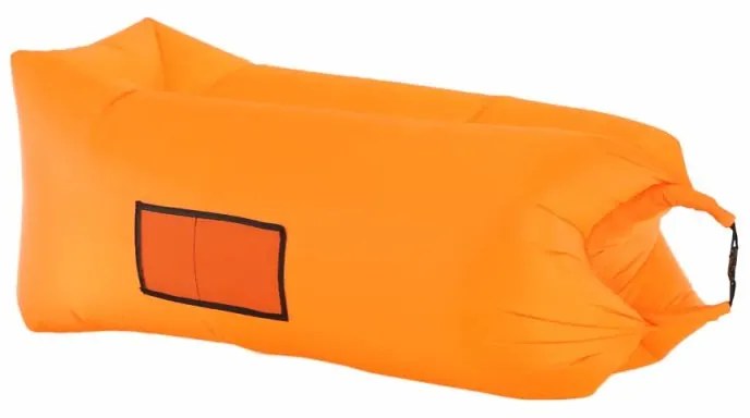 Kondela Nafukovací sedací vak/lazy bag, oranžová, LEBAG