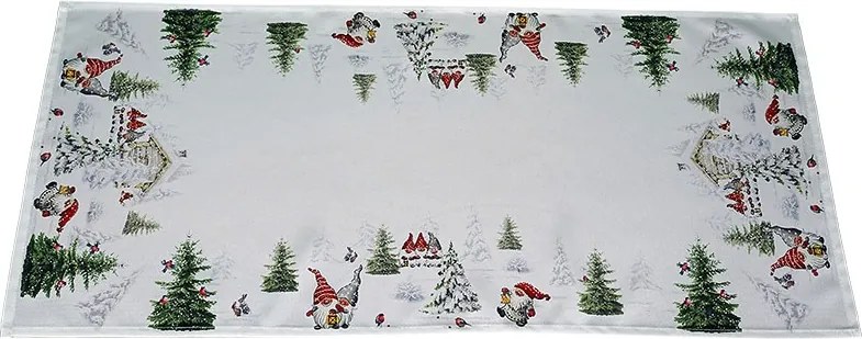 Obrus Škriatkovia v snehu 40 × 90 cm