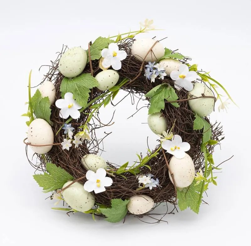 DECOLED Veľkonočný veniec, 30 x 8 cm, hnedé prútie