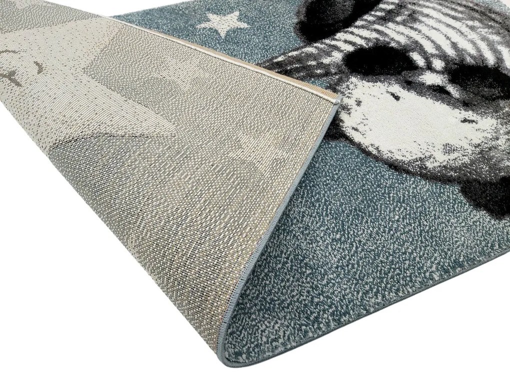 Detský koberec Kiddo A1083 blue, 160x230, modrá, detská izba, Vopi