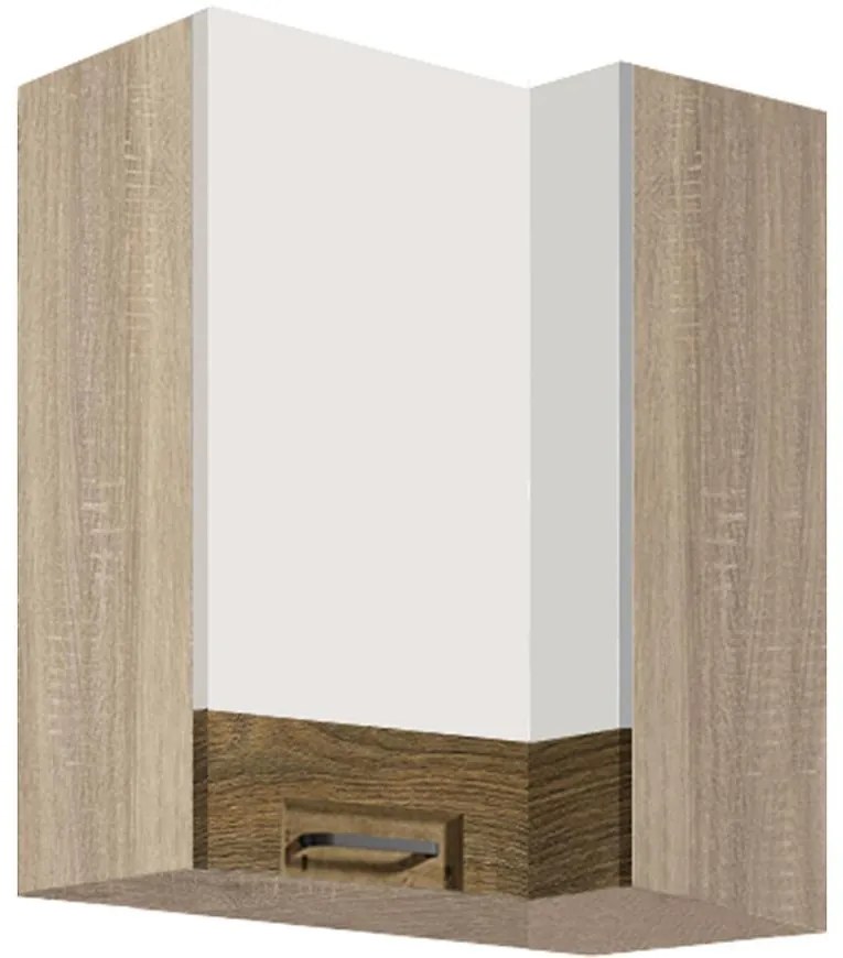 Skrinka do kuchyne Favorit 45g pravá dub Sonoma/biela+Ribbeck