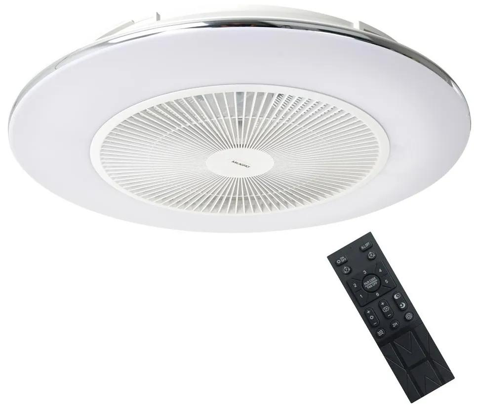 Milagro LED Stmievateľné stropné svietidlo s ventilátorom ARIA LED/38W/230V biela + DO MI1980