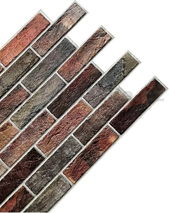 Obkladové panely 3D PVC 0051, rozmer 960 x 485 mm, tehla originál, IMPOL TRADE