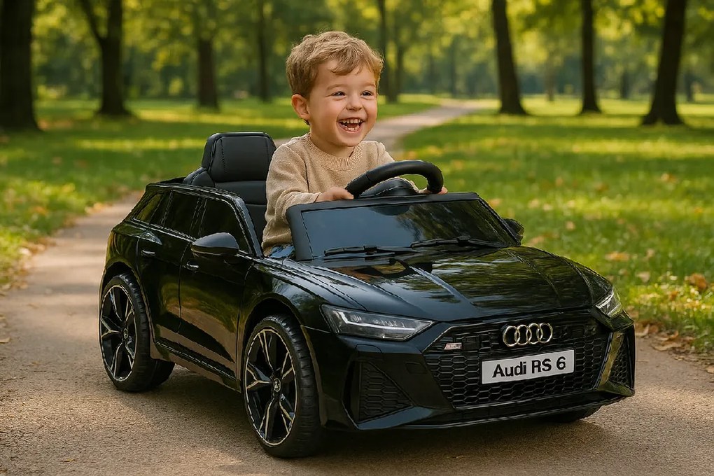 Elektrické autíčko Audi RS 6 čierne