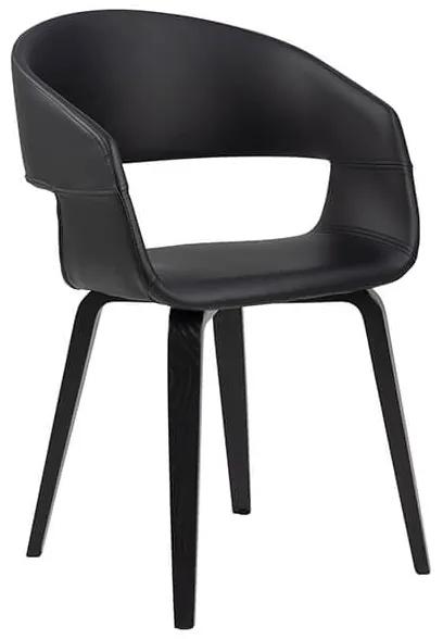Nova jedálenská stolička čierna