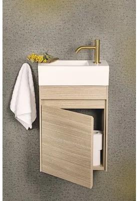 Kúpeľňová skrinka pod umývadlo Differnz Hura L dub prírodný 39,5x52x21,5 cm